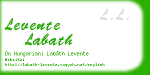 levente labath business card
